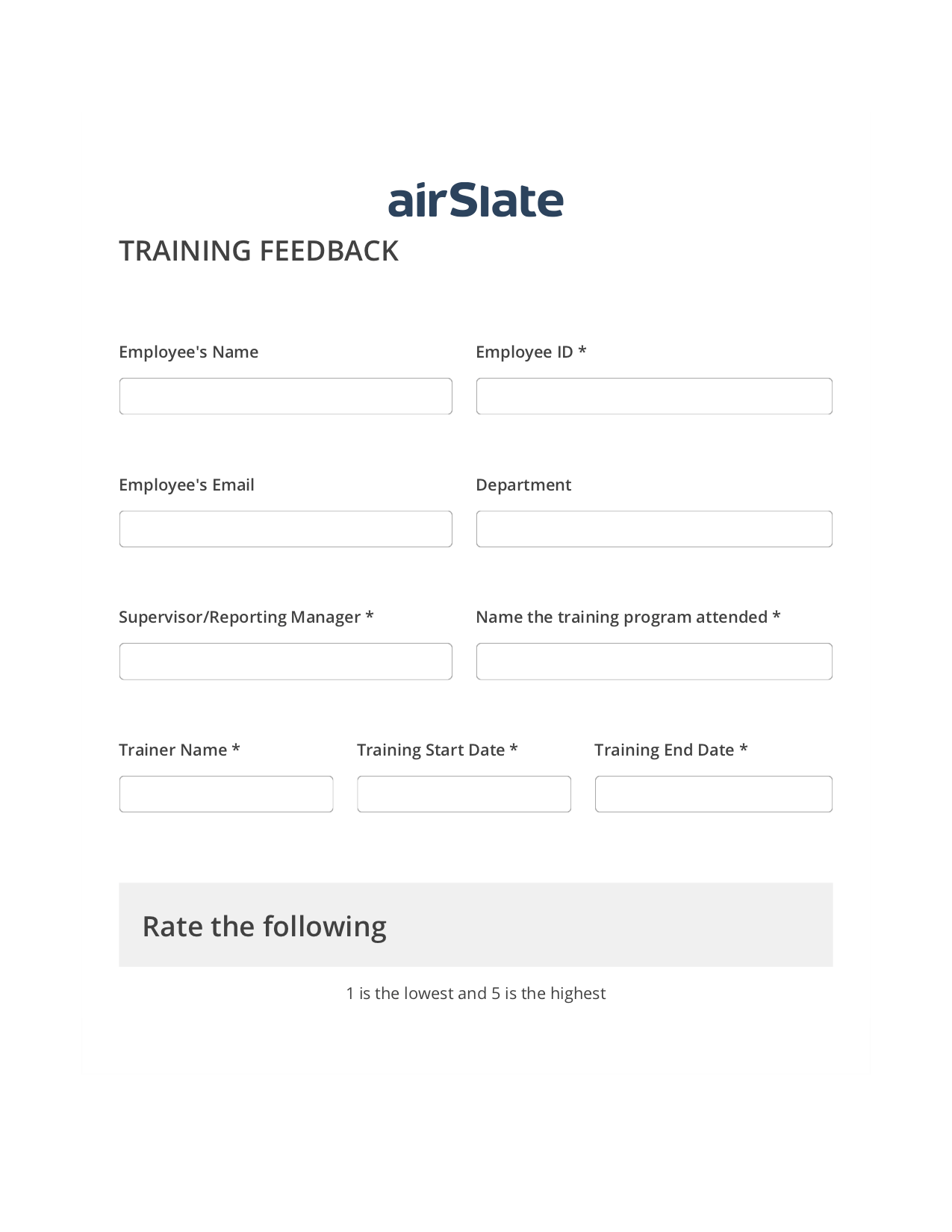 Training Feedback Flow Pre-fill Dropdown from Airtable