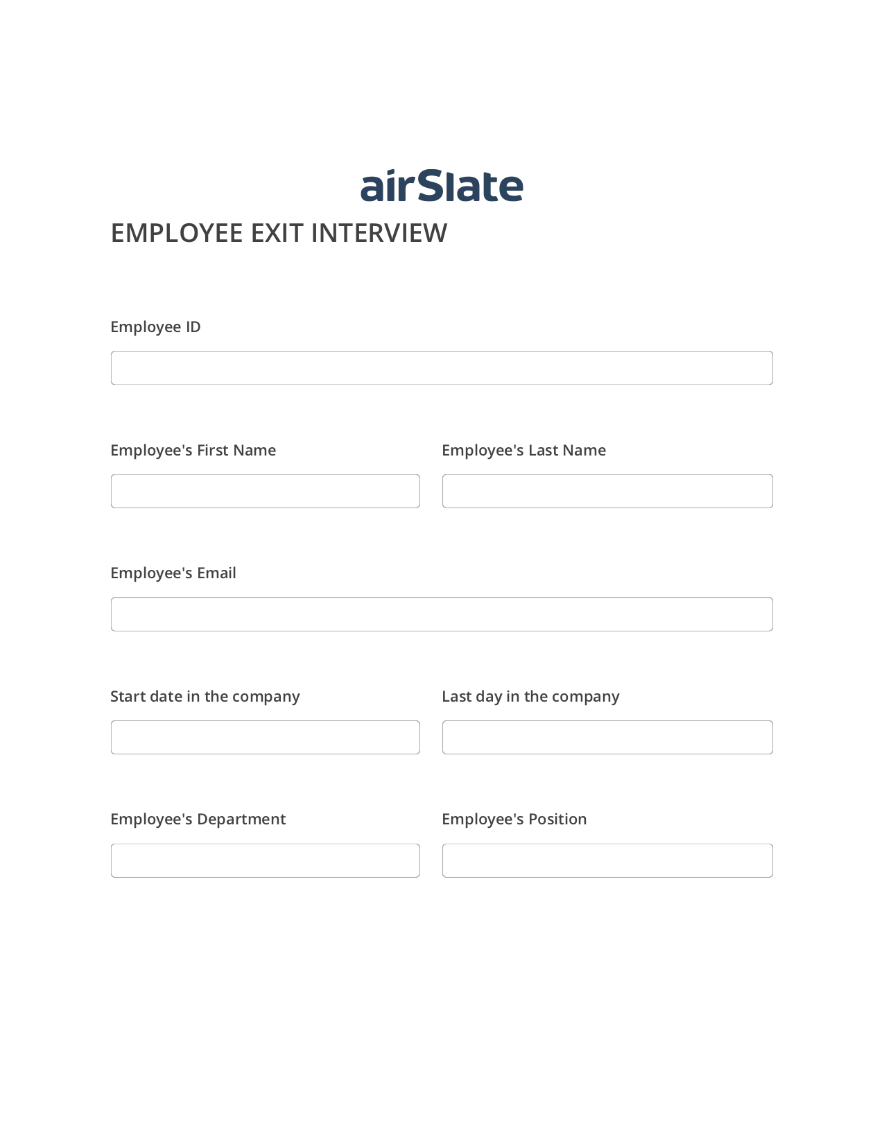 Employee Exit Interview Flow Pre-fill from Smartsheet Bot for San Jose