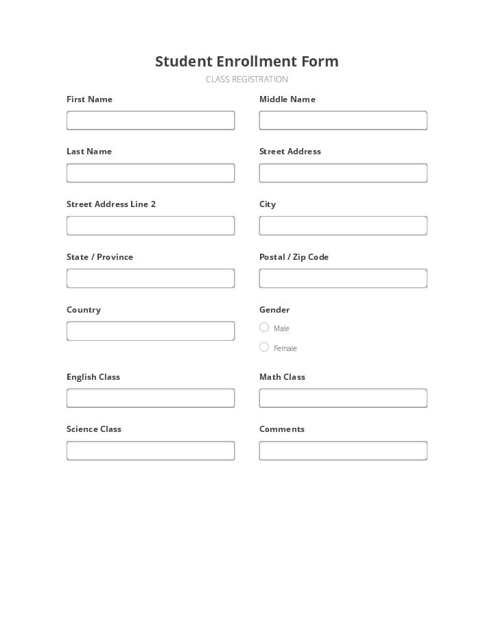 Automate student enrollment Template using Loyalty Gator Bot