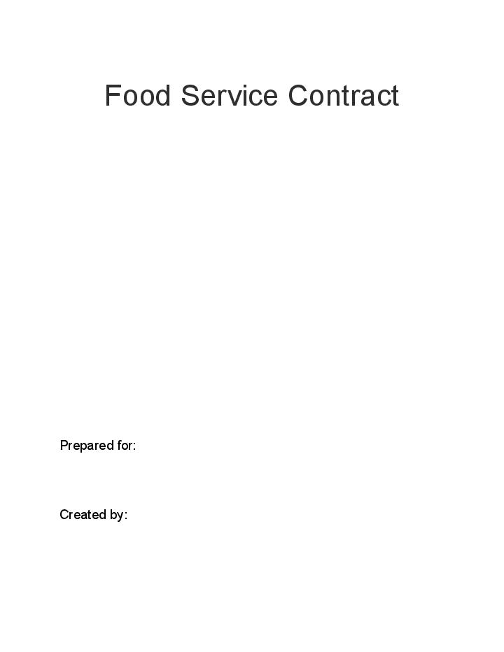 The Food Service Contract Flow for Wichita Falls