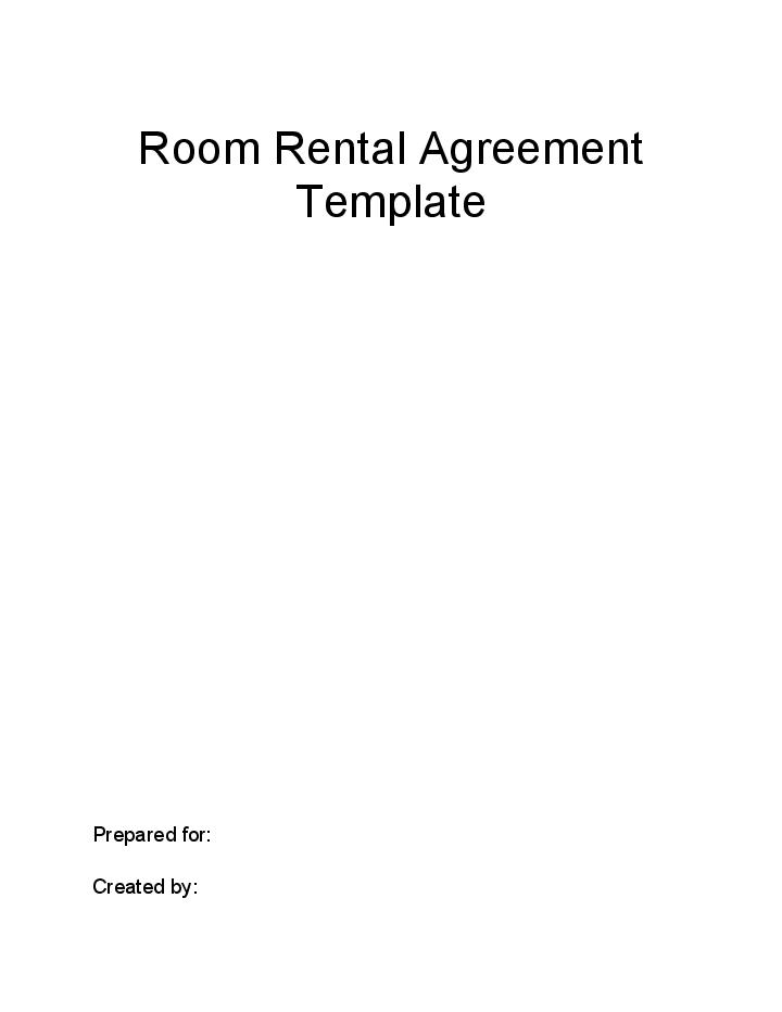 The Room Rental Agreement Flow for Mesquite