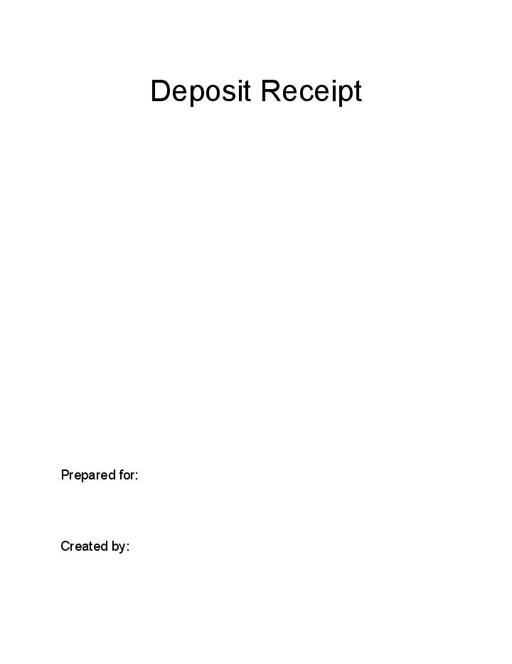 Deposit Receipt Flow for Gainesville