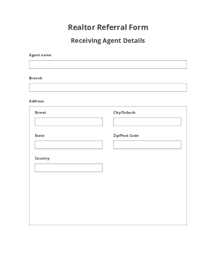 Realtor Referral Flow Template for Gainesville
