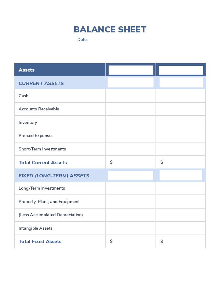 Use Production Flow Bot for Automating balance sheet Template