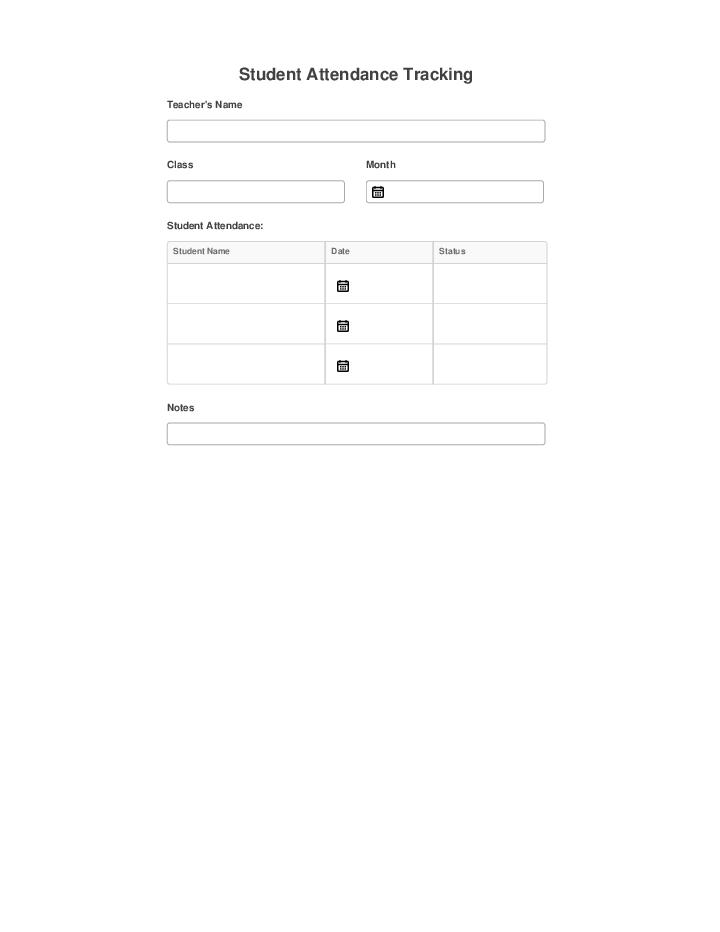 Automate student attendance tracking Template using Twist Bot