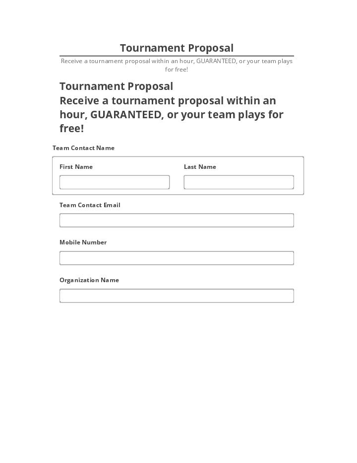Incorporate Tournament Proposal in Salesforce