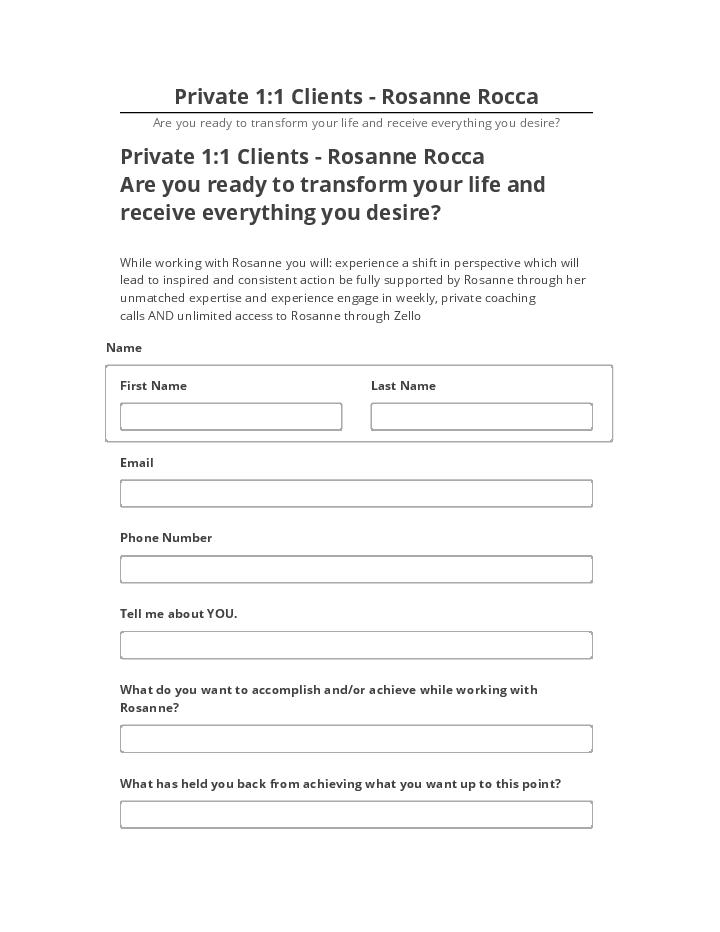Export Private 1:1 Clients - Rosanne Rocca to Microsoft Dynamics