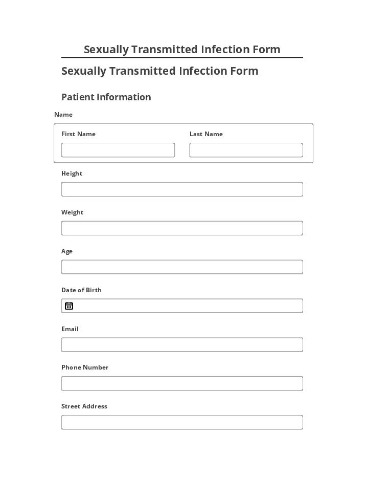 Automate Sexually Transmitted Infection Form in Microsoft Dynamics