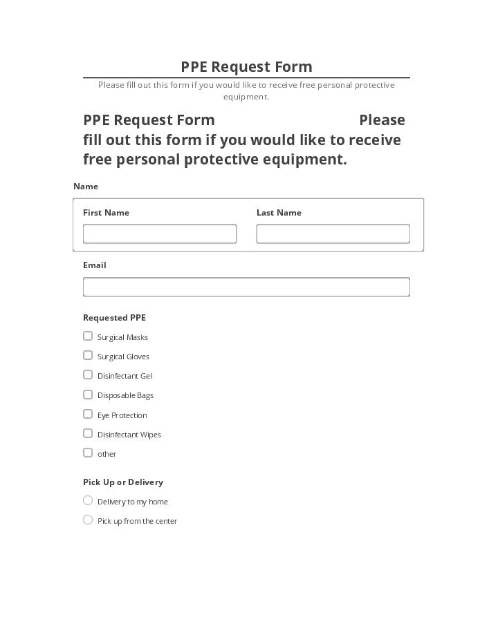 Integrate PPE Request Form with Netsuite