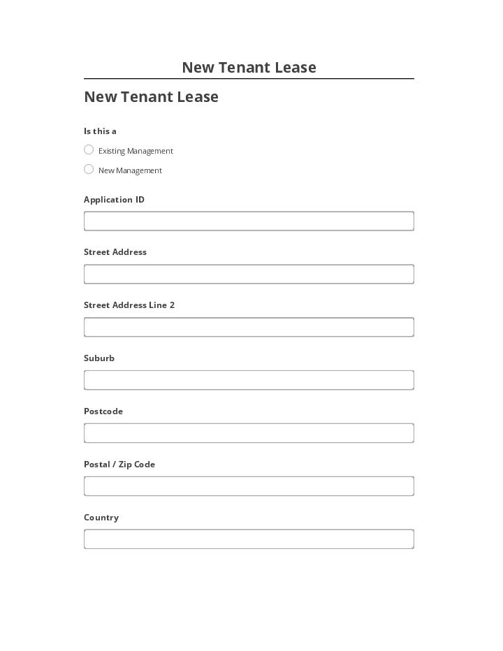 Integrate New Tenant Lease