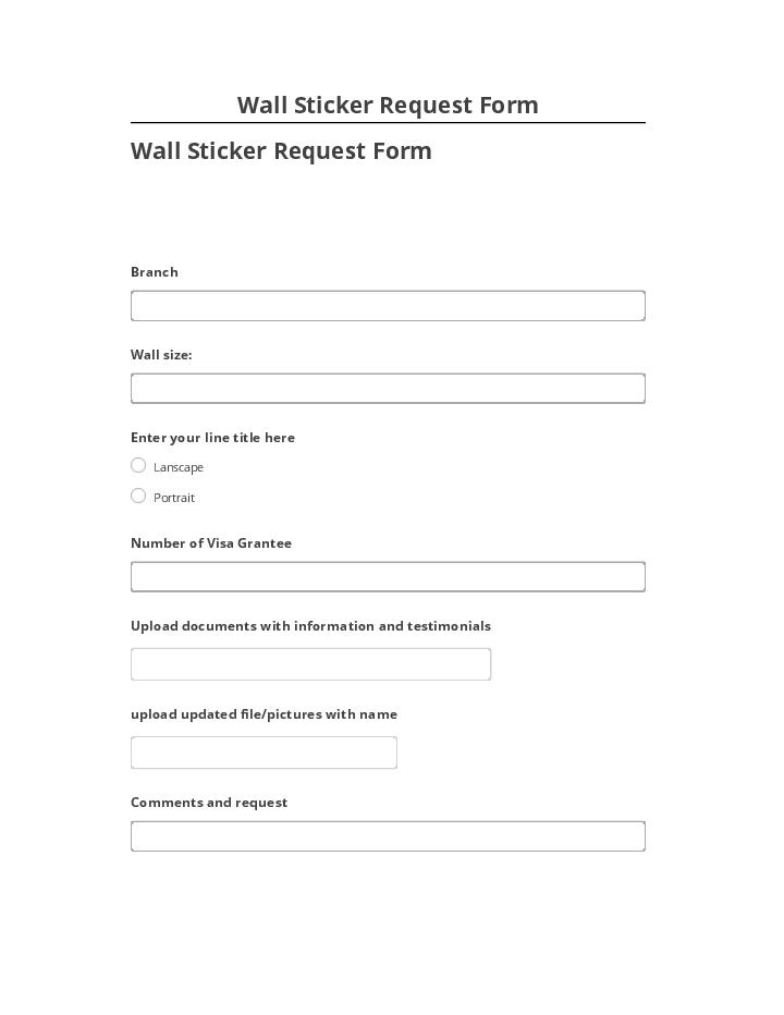 Incorporate Wall Sticker Request Form in Microsoft Dynamics