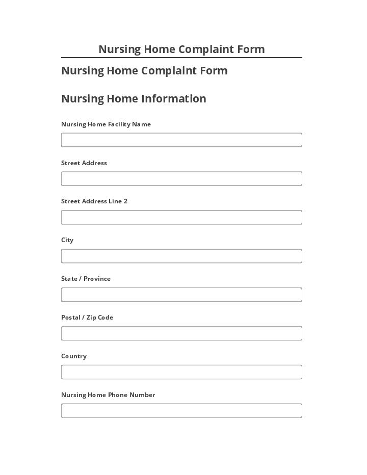 Incorporate Nursing Home Complaint Form in Microsoft Dynamics