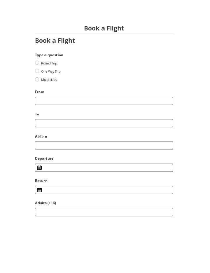 Integrate Book a Flight with Netsuite