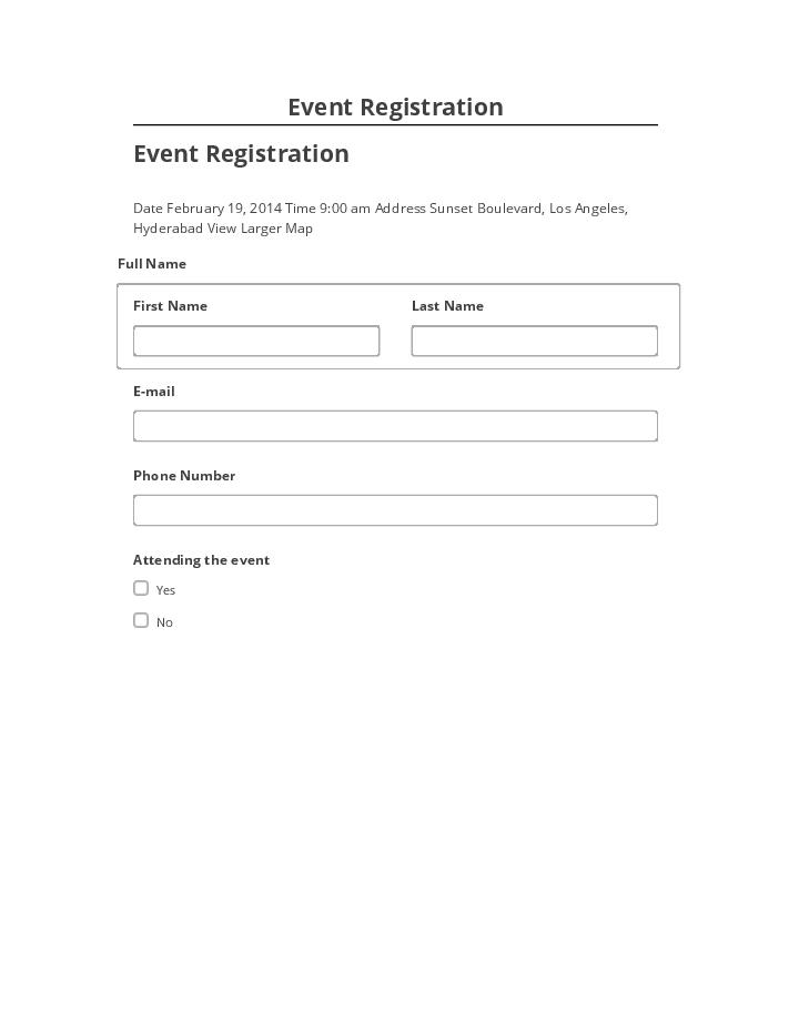 Synchronize Event Registration with Netsuite