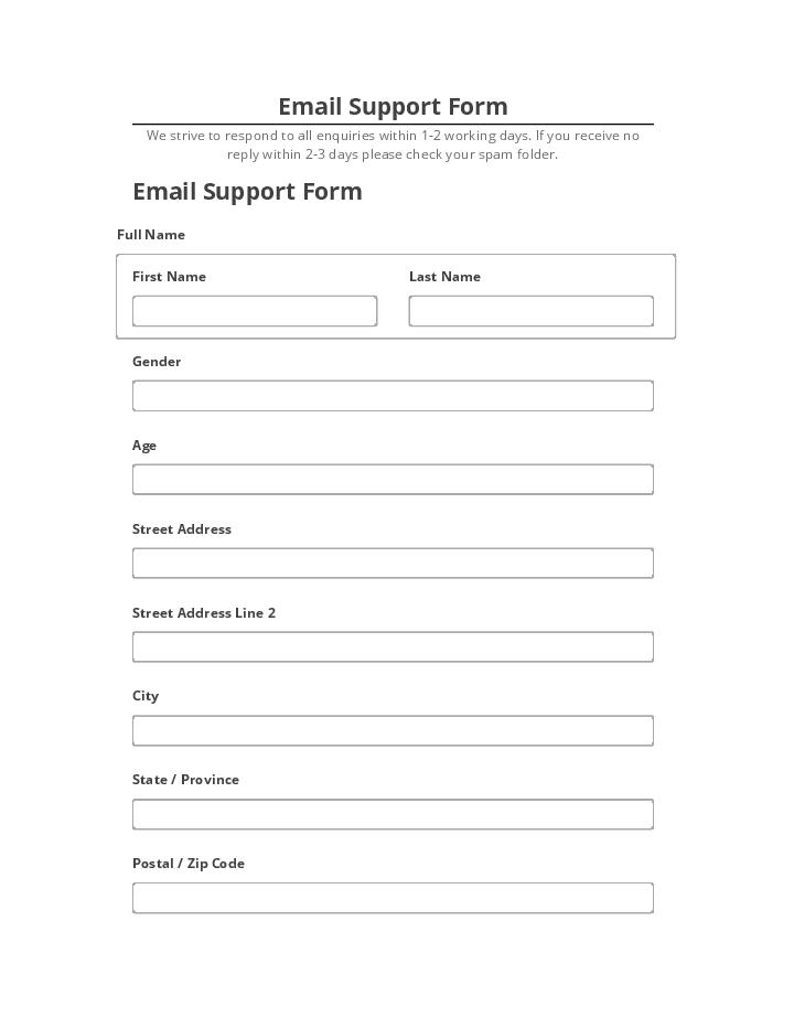 Automate Email Support Form in Netsuite