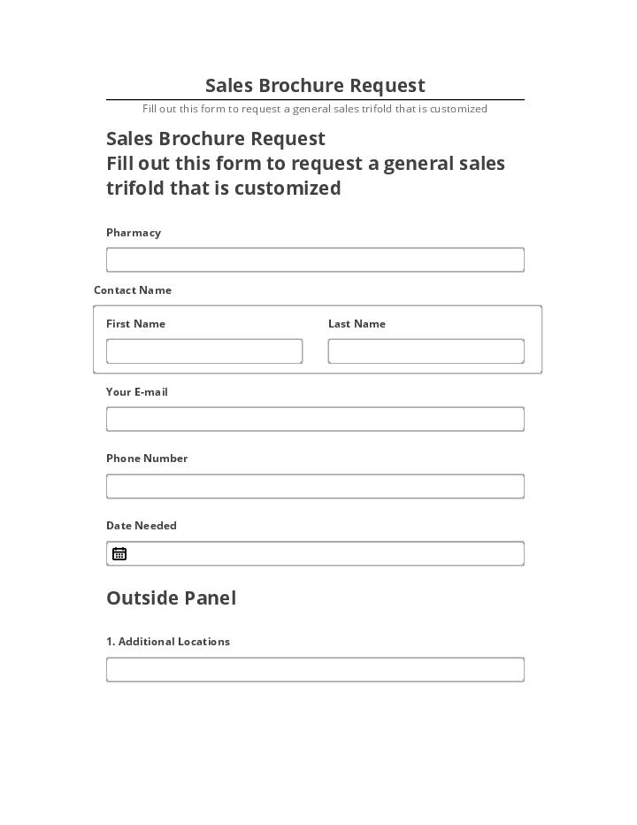Extract Sales Brochure Request from Netsuite