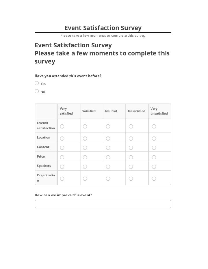 Automate Event Satisfaction Survey in Salesforce