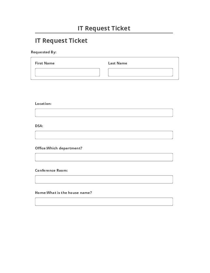 Pre-fill IT Request Ticket from Microsoft Dynamics