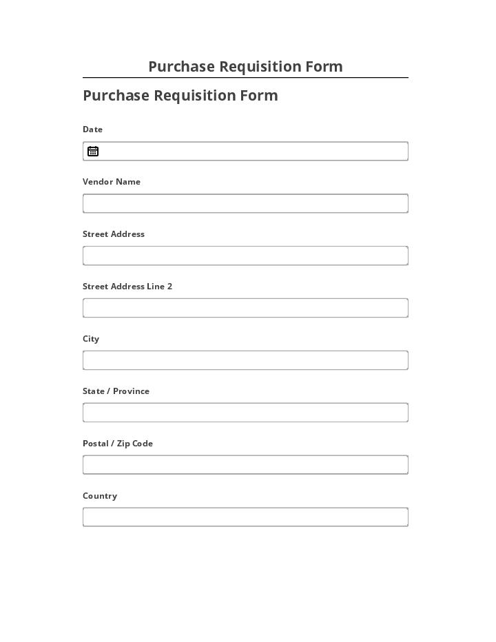 Extract Purchase Requisition Form from Microsoft Dynamics
