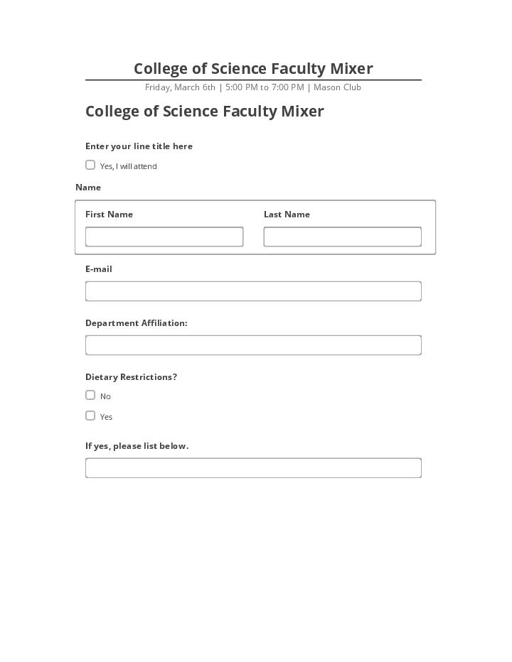 Incorporate College of Science Faculty Mixer