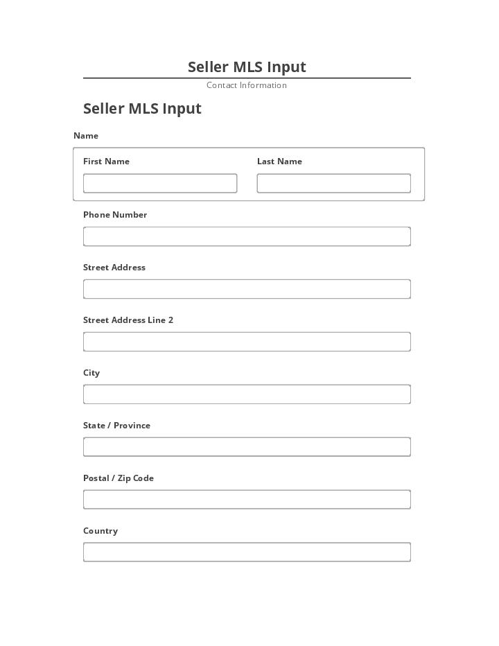 Manage Seller MLS Input in Microsoft Dynamics
