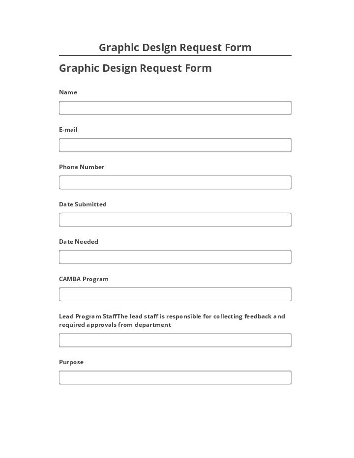 Export Graphic Design Request Form to Netsuite