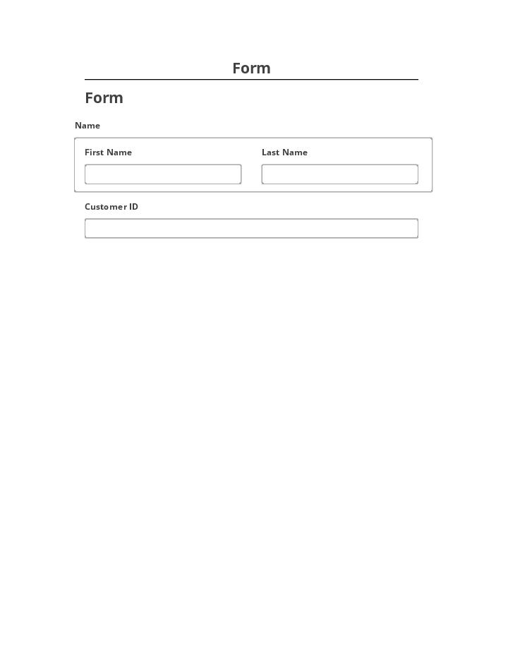 Synchronize Form with Salesforce