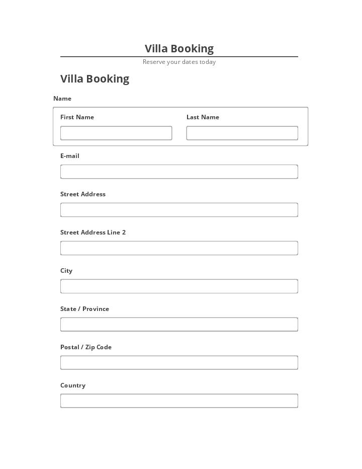 Incorporate Villa Booking in Netsuite
