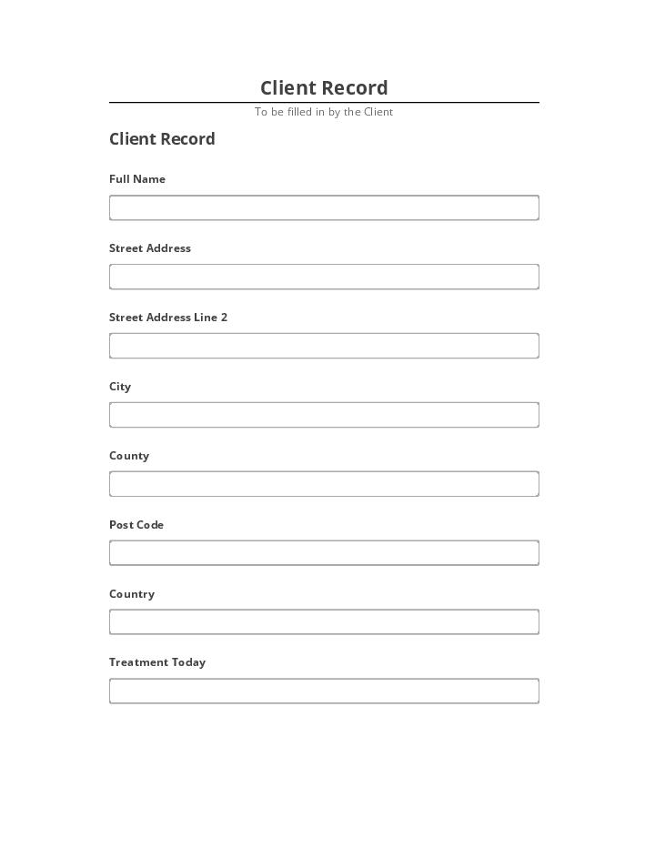 Update Client Record from Netsuite
