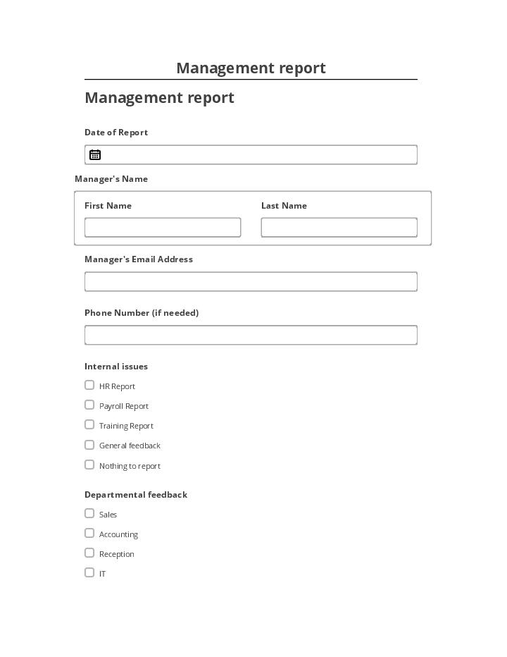Extract Management report from Microsoft Dynamics