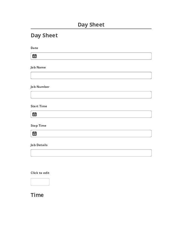 Integrate Day Sheet with Netsuite