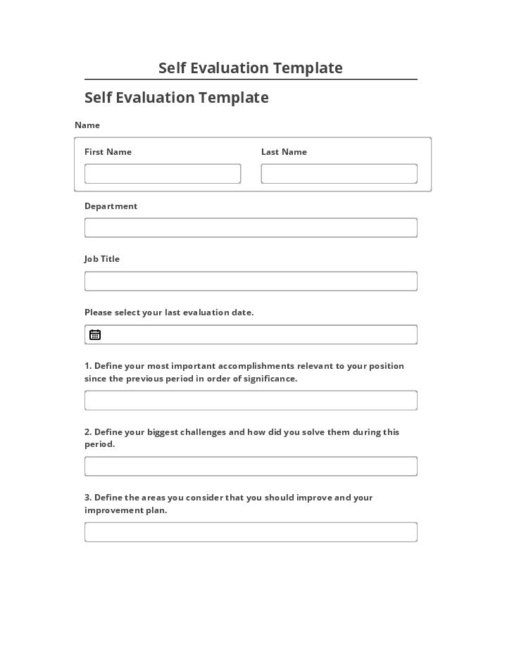 Arrange Self Evaluation Template in Microsoft Dynamics