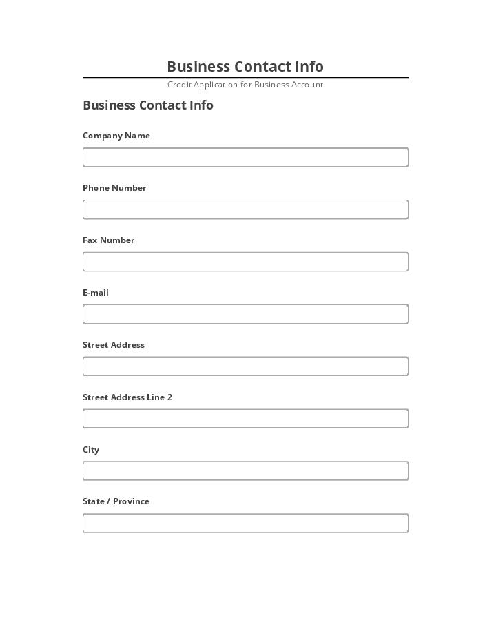 Extract Business Contact Info
