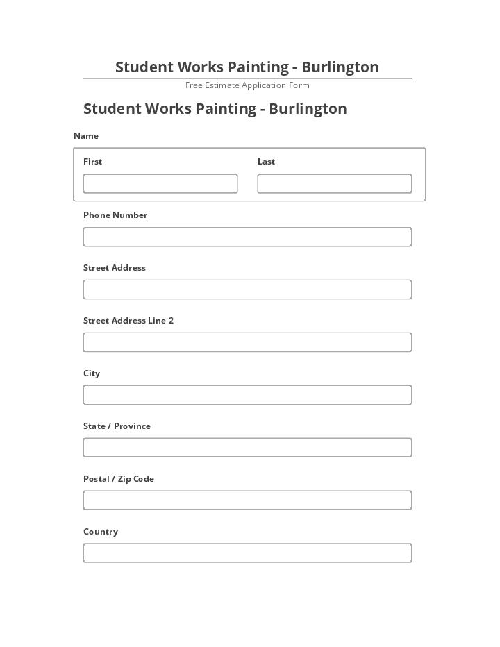 Arrange Student Works Painting - Burlington in Netsuite