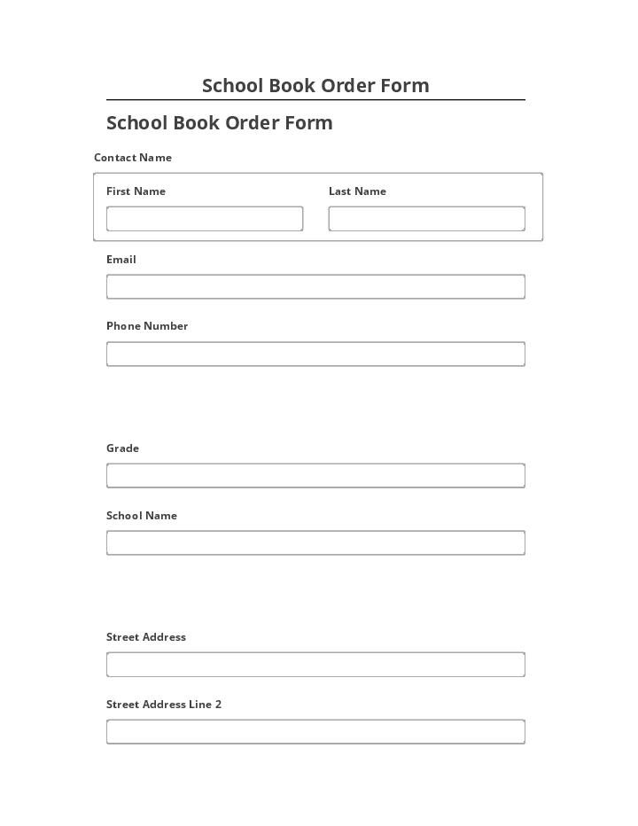 Arrange School Book Order Form in Salesforce