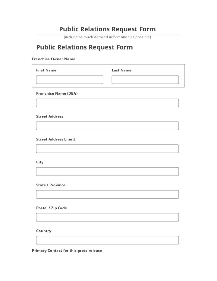 Automate Public Relations Request Form in Salesforce