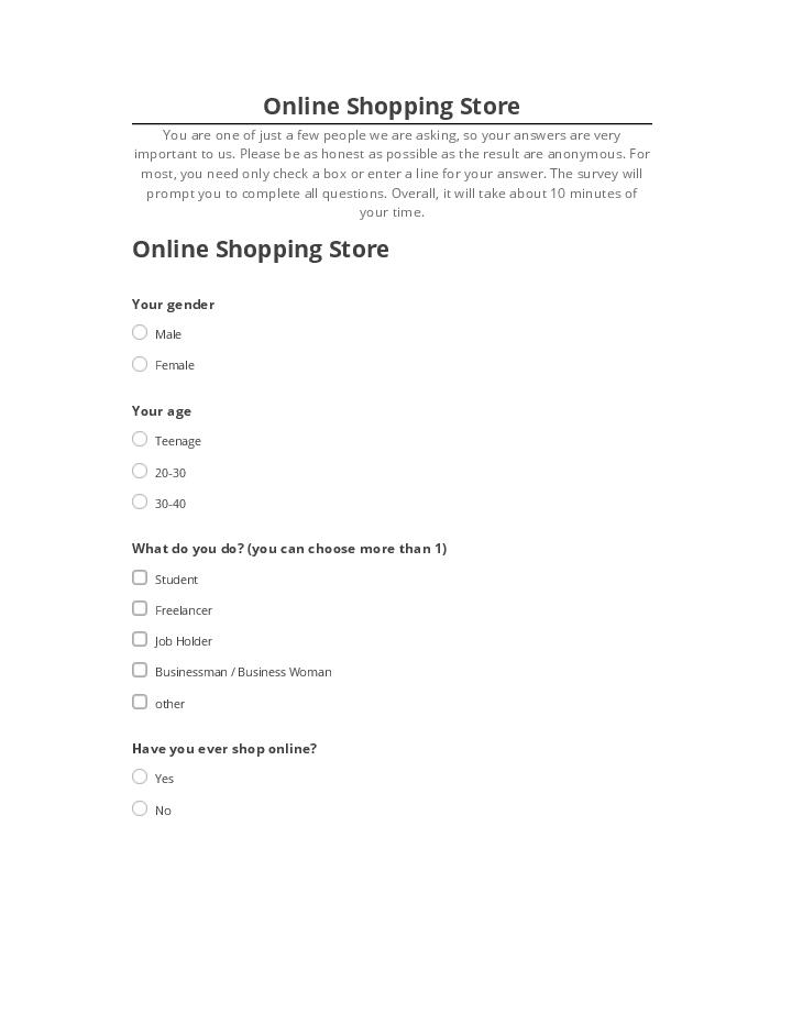 Archive Online Shopping Store to Salesforce