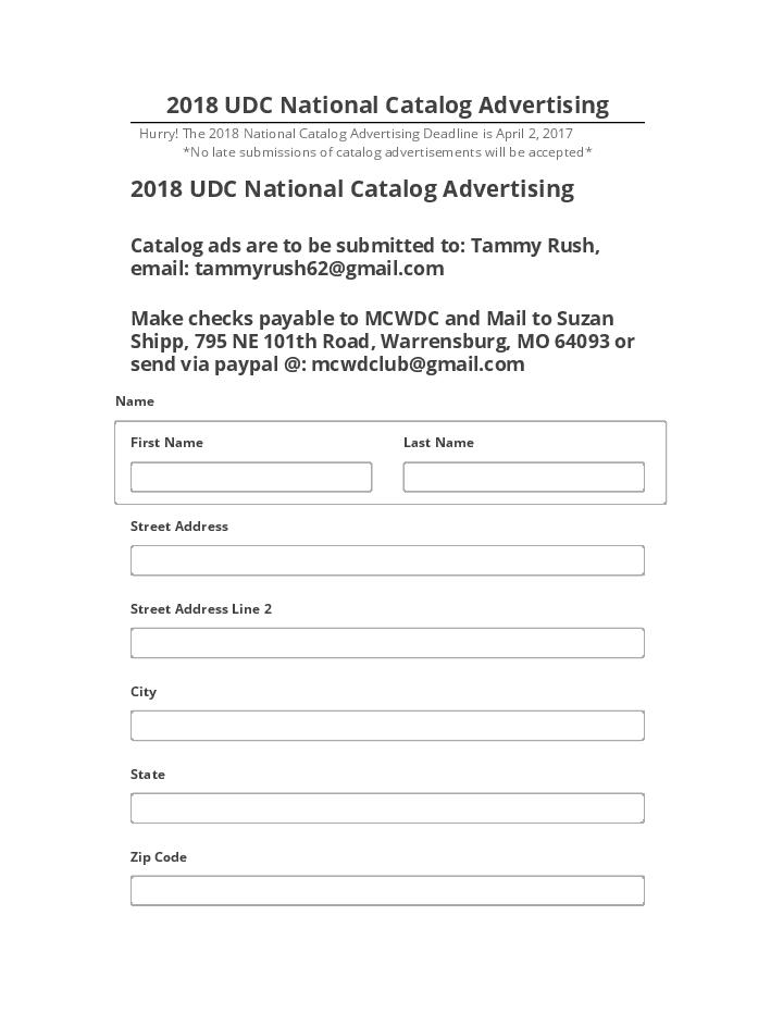 Automate 2018 UDC National Catalog Advertising