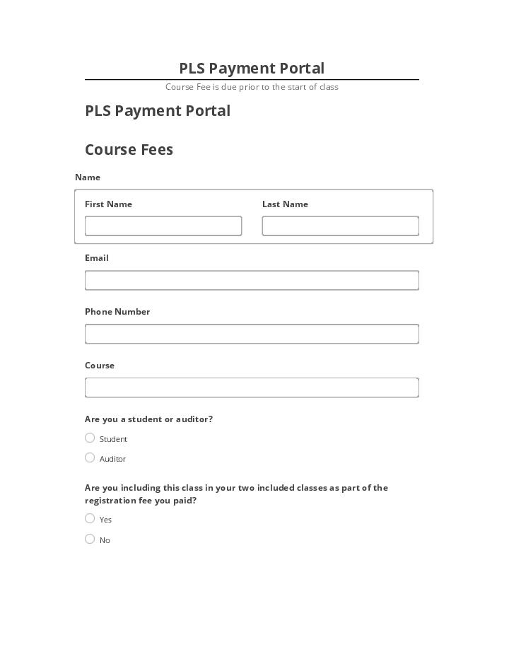 Export PLS Payment Portal