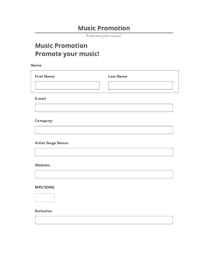 Archive Music Promotion to Microsoft Dynamics