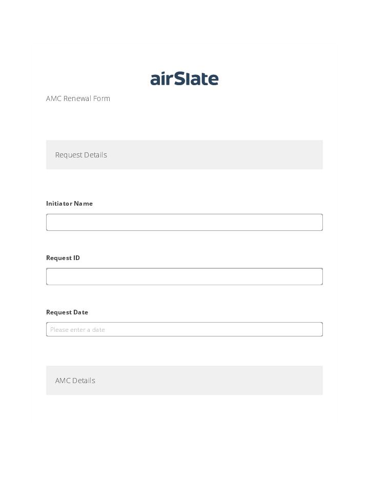 Integrate AMC Renewal Form with Salesforce