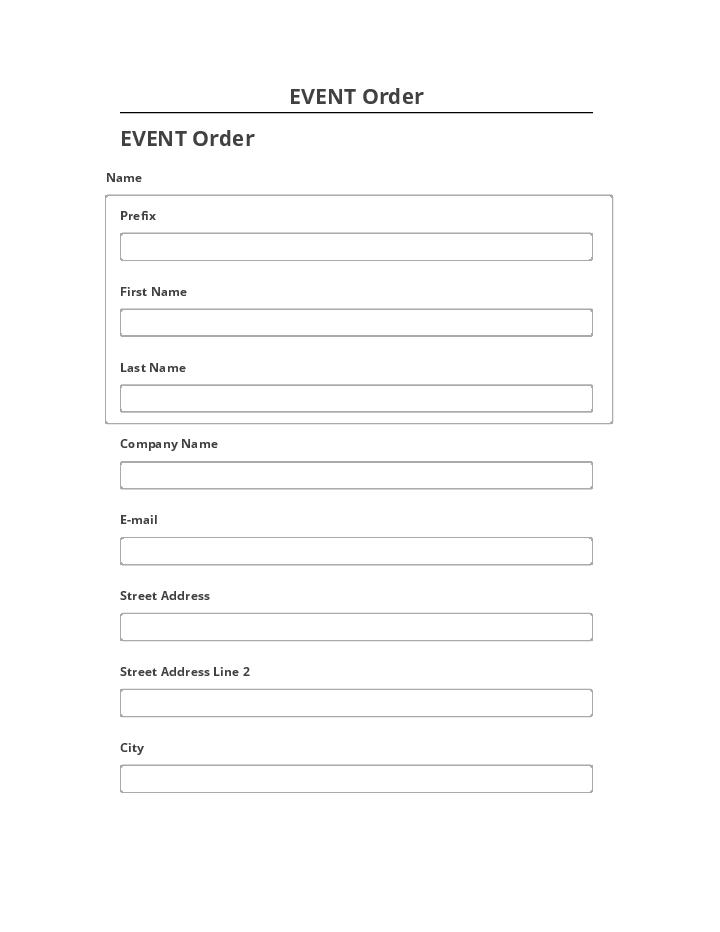 Incorporate EVENT Order in Netsuite