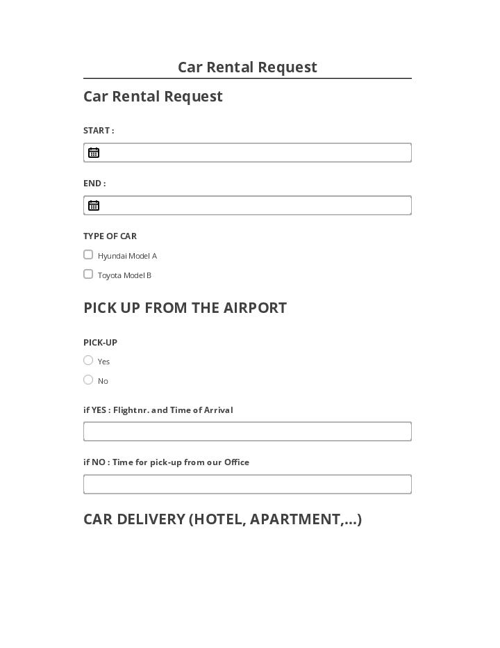 Integrate Car Rental Request with Salesforce