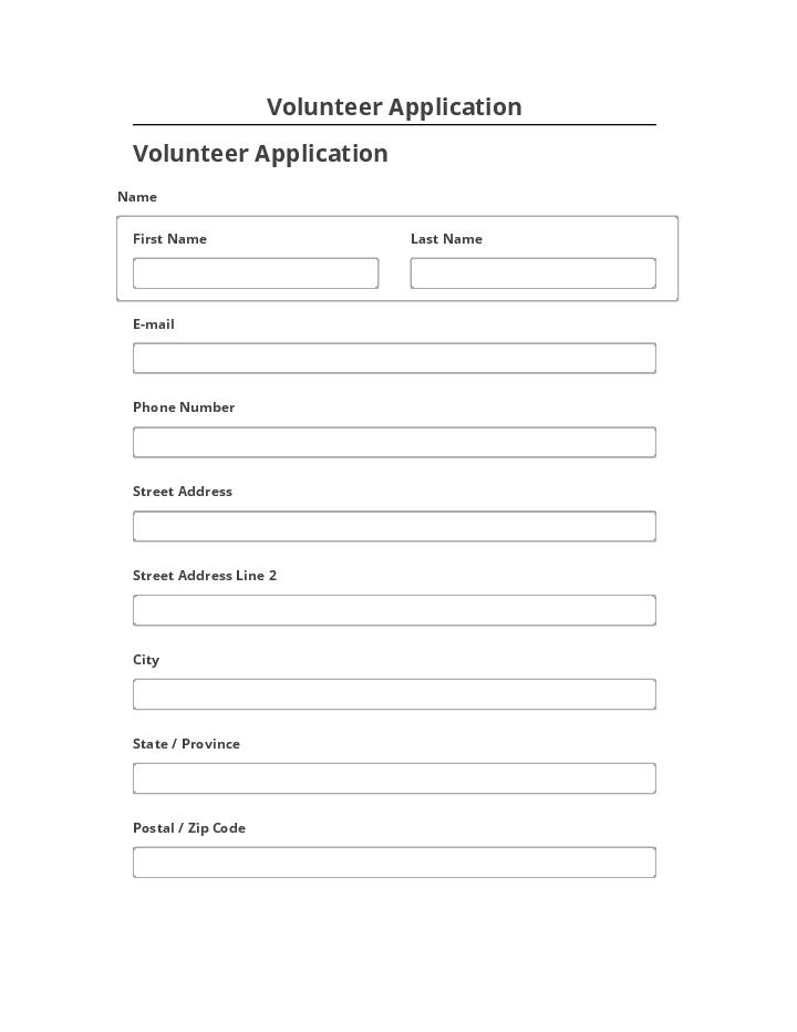 Pre-fill Volunteer Application from Salesforce