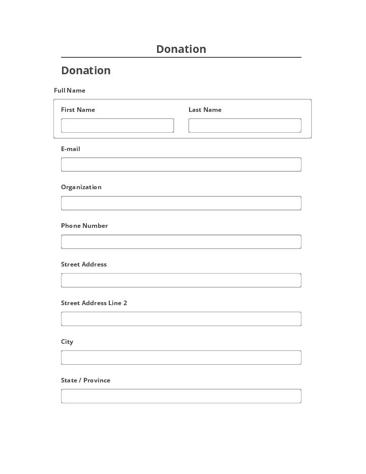Update Donation from Microsoft Dynamics