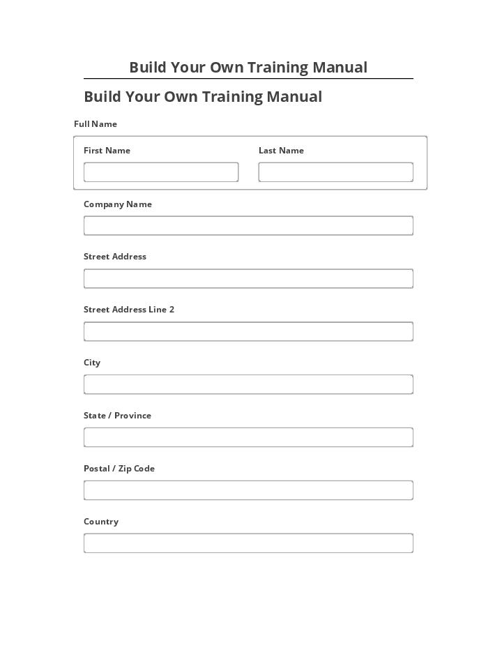 Update Build Your Own Training Manual from Netsuite