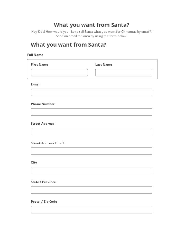 Synchronize What you want from Santa? with Salesforce