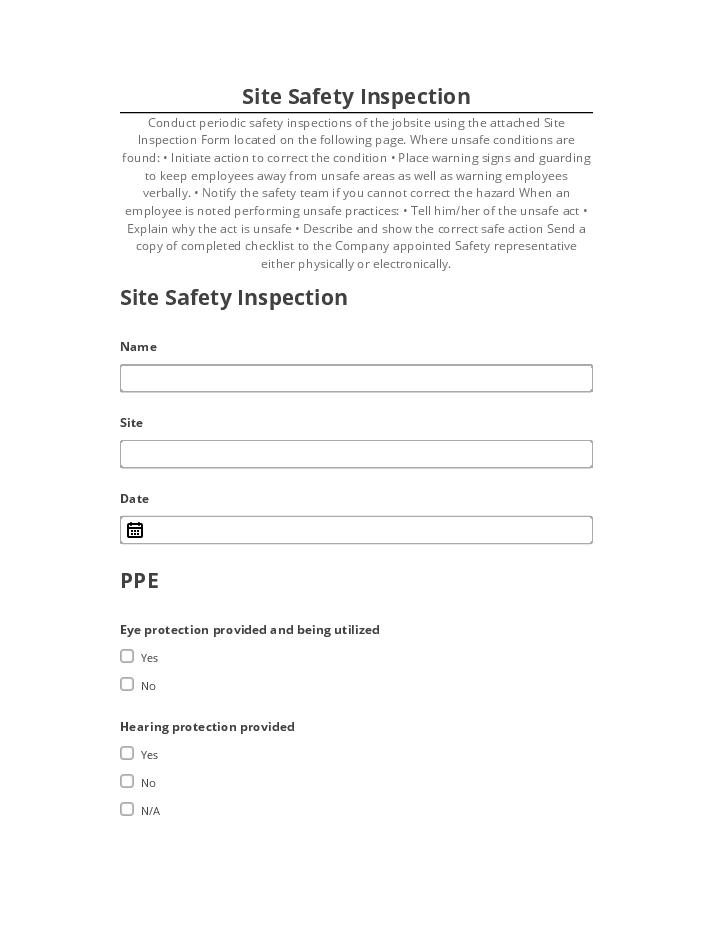 Incorporate Site Safety Inspection in Microsoft Dynamics