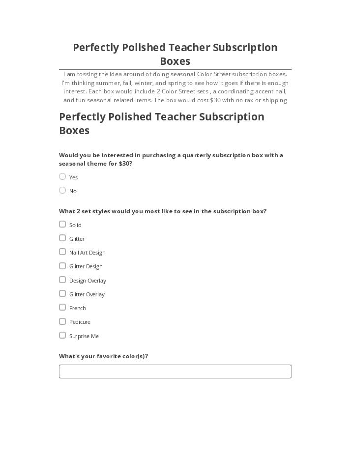 Arrange Perfectly Polished Teacher Subscription Boxes in Salesforce