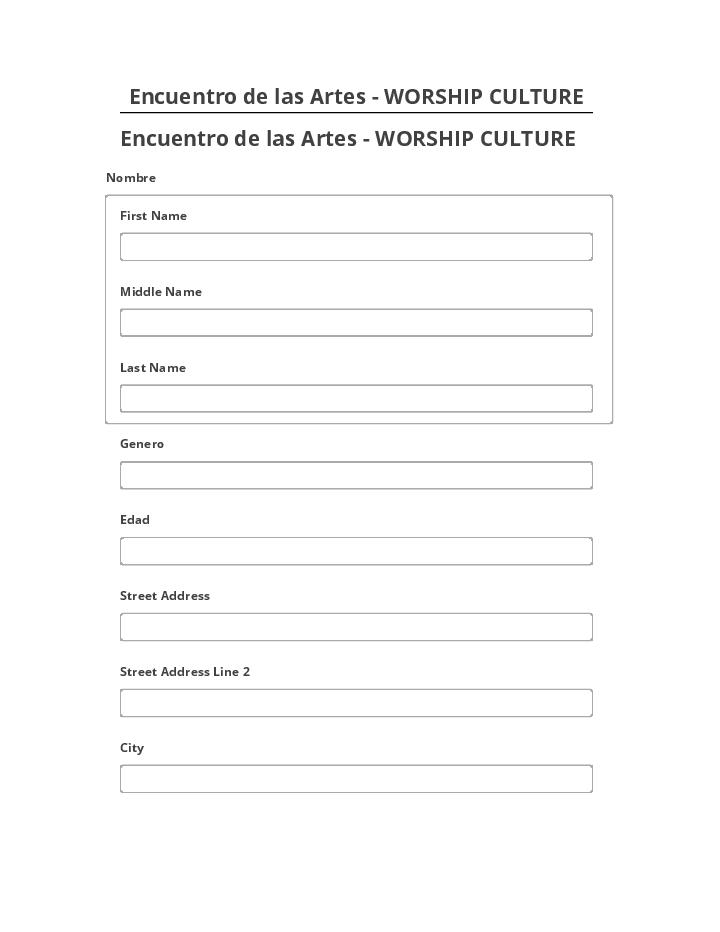 Manage Encuentro de las Artes - WORSHIP CULTURE